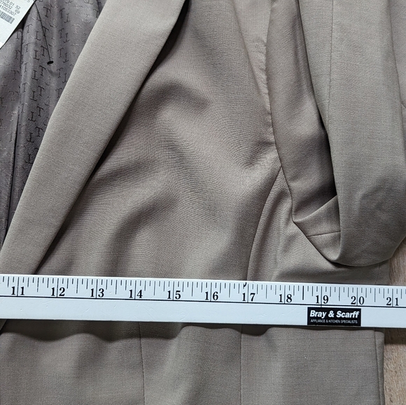Talbots NEW wool blend Tan one button blazer size 14 - Picture 10 of 12